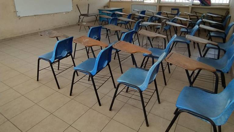 En algunas escuelas hicieron trabajos de limpieza por si necesitan regresar a las aulas al inicio del ciclo escolar