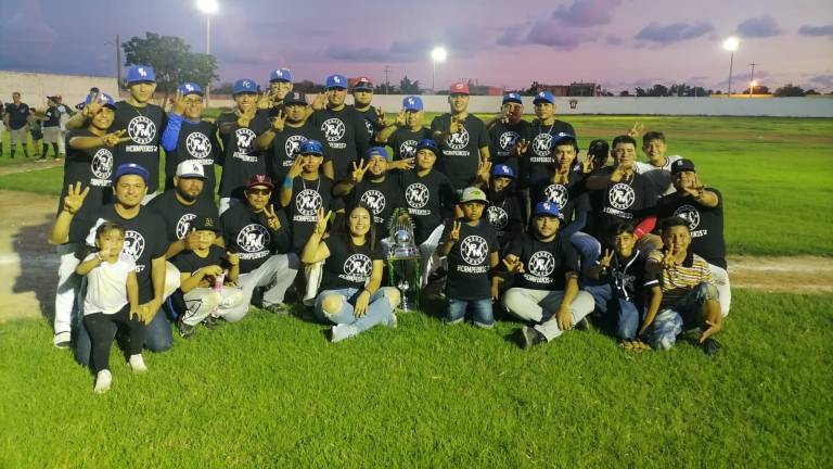 Pueblo Nuevo barre a Indios en 4 juegos y es tricampeón del beisbol de Escuinapa