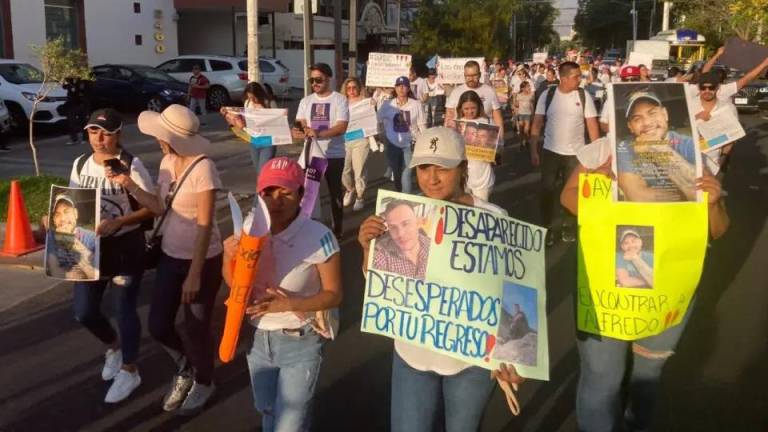 Familiares de los desaparecidos han realizados marchas para exigir su regreso.