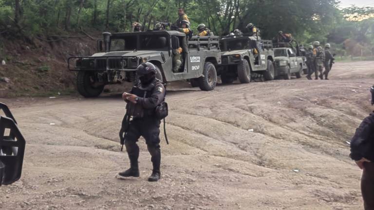 La Secretaría de Seguridad Pública de Sinaloa y las Fuerzas Armadas resguardan