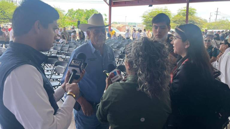 Rigoberto Rivas Ayón, Presidente de la Asociación Ganadera de Navolato y productor ejidatario, destaca los apoyos del Gobernador Rubén Rocha Moya al campo.