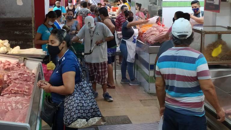 Las ventas en el Mercado Municipal “Miguel Hidalgo”, en la Colonia Juárez, las ventas han bajado en las últimas semanas.