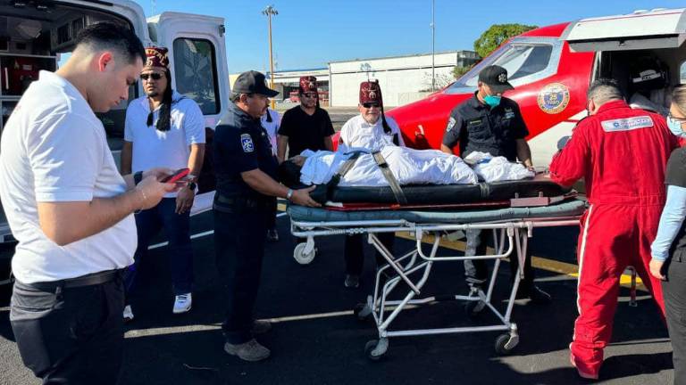 La pequeña fue trasladada al Shriners Children’s Healthcare de Sacramento, California.