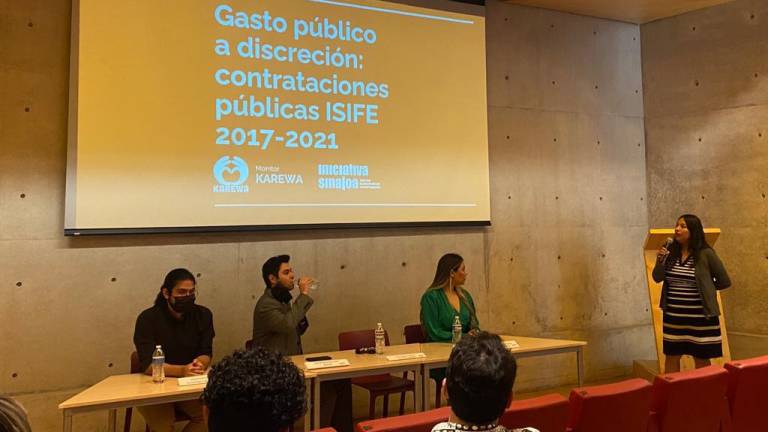 Sibely Cañedo compartió los hallazgos en el análisis de las contrataciones públicas del Isife del 2017 al 2021