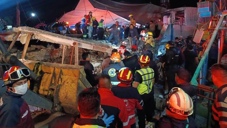 La explosión provocó el colapso de parte de la estructura contigua al templo de Santa María Canchesdá.