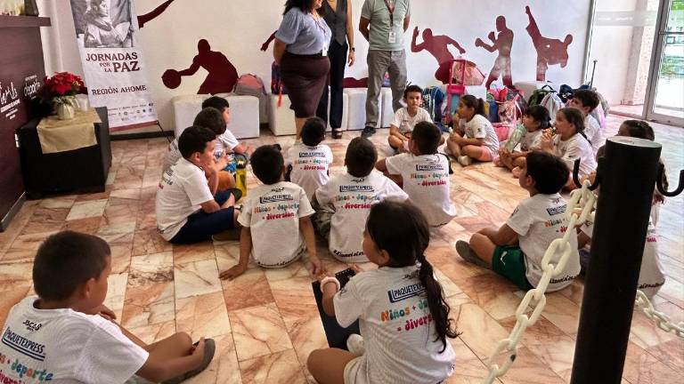 Menores de Ahome participan en un campamento para fomentar los valores.