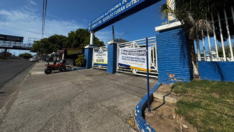 Protesta de la UAS en las unidades académicas de Mazatlán.