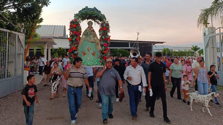 En la comunidad de La Pedregosa, en Rosario, también celebran a la Virgen del Rosario.
