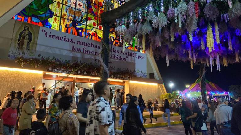 Asisten 75 mil a La Lomita por los festejos del Día de la Virgen de Guadalupe