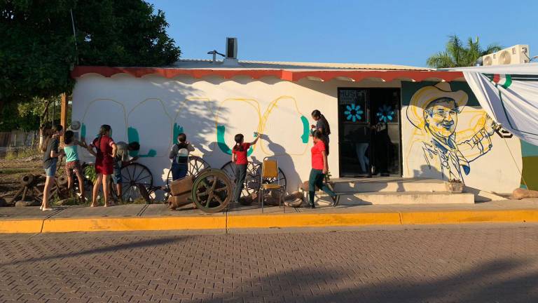 Con murales buscan fomentar la paz entre los jóvenes de Sinaloa.