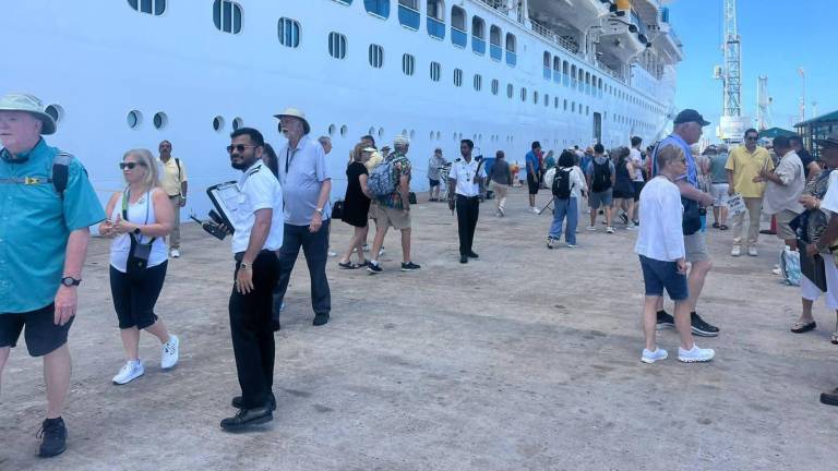 Este sábado se recibió en Mazatlán al crucero turístico Star Princess.