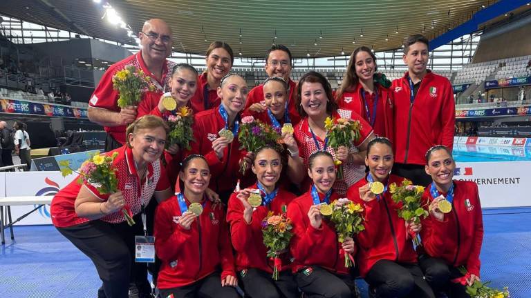 Equipo mexicano se lleva su segundo oro en Copa Mundial de natación artística