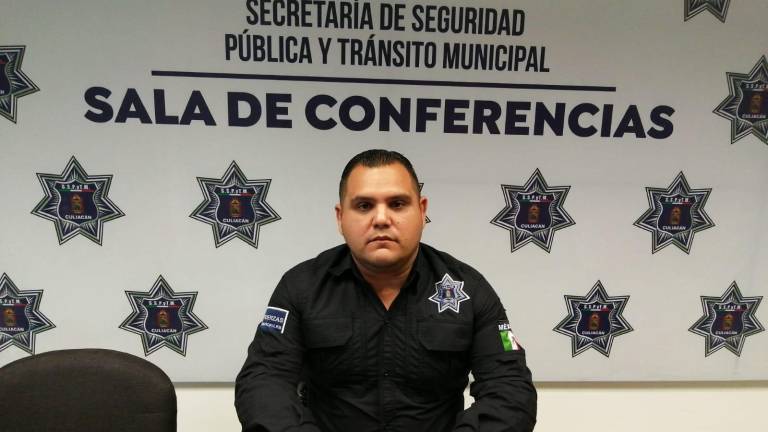 Otoniel Barrón Valdez, director de la Policía Municipal de Culiacán.