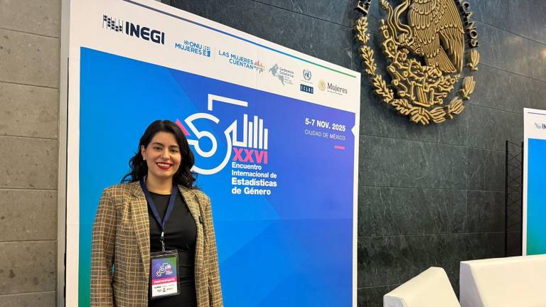 La Secretaria de las Mujeres en Sinaloa, Ana Francis Chiquete Elizalde, en un evento en la Ciudad de México.