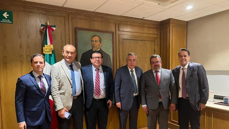 Reunión del Gobernador del Estado, Rubén Rocha Moya, con el Secretario de Comunicaciones y Transportes, Jorge Nuño Lara.