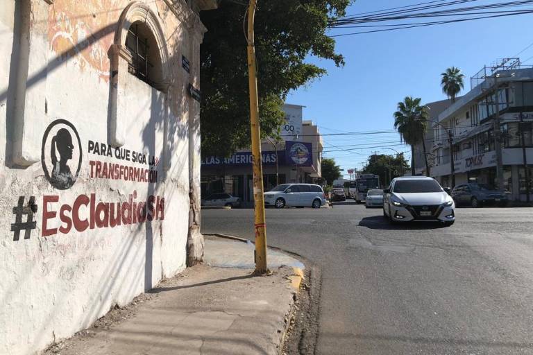 Gobierno de Culiacán retira pintas de propaganda de Claudia Sheinbaum