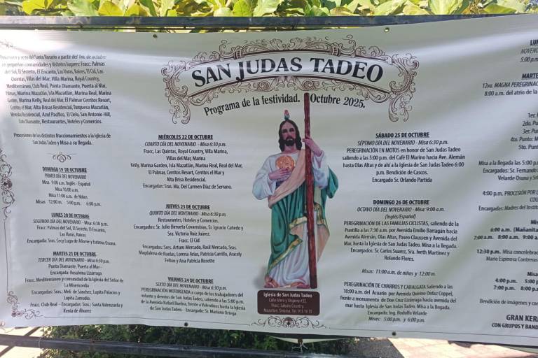 Invita la parroquia de San Judas Tadeo a participar en sus festividades anuales