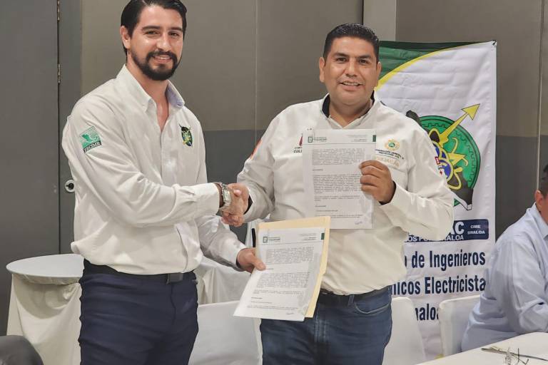 Firman convenio PC de Culiacán y Colegio de Ingenieros Mecánicos Electricistas de Sinaloa