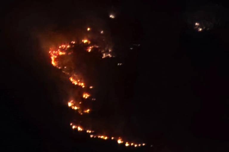Se registra incendio forestal en cerro del Águila en Rosario