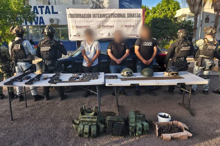 Detienen a tres presuntos implicados en enfrentamiento del sector Santa Fe en Culiacán