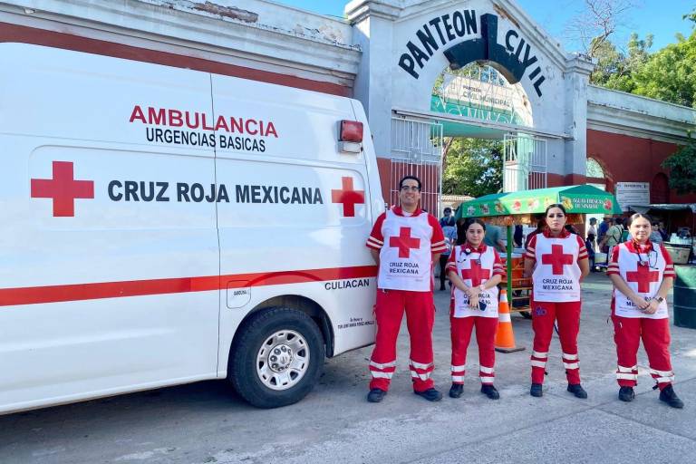 Brindará Cruz Roja Mexicana auxilio en panteones de Culiacán durante el Día de Muertos