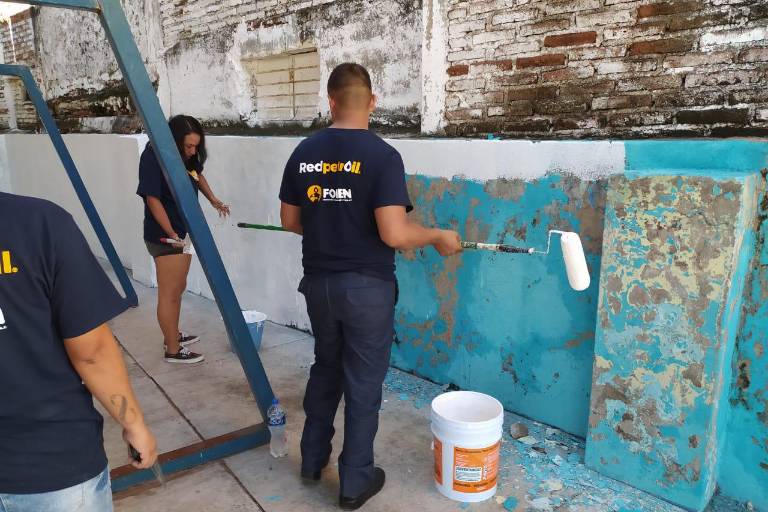 Redpetroil rehabilitará seis primarias públicas en Mazatlán; comienza en la ‘Chamizal’, de la Colonia Reforma