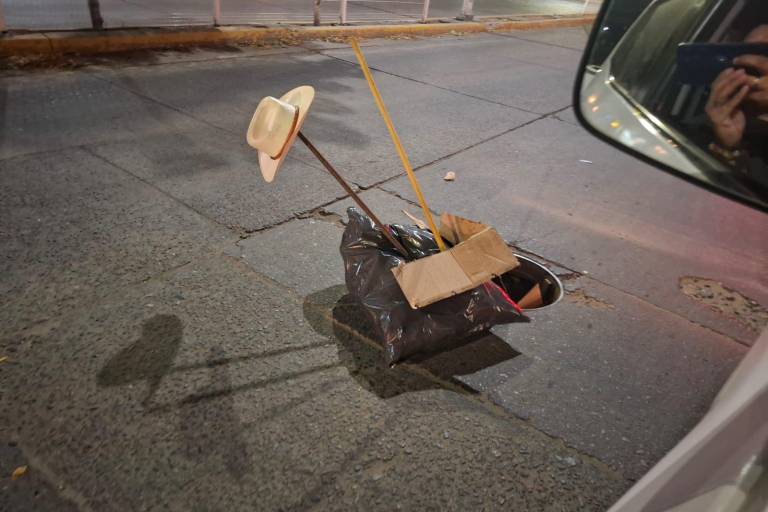 Reportan bulto con sombrero en plena Ciudades Hermanas, lo confunden con cadáver
