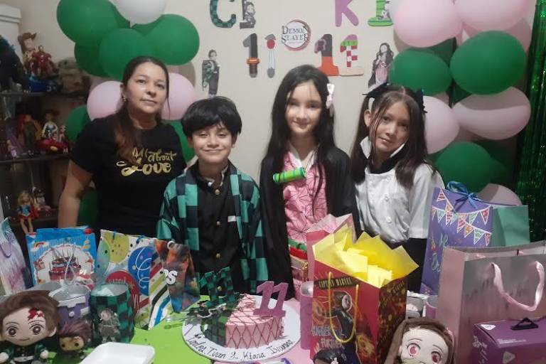 Celebran los mellizos Carlos Iván y Kiara Ivanna su cumpleaños