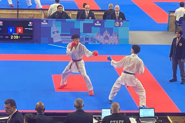 Debutan mazatlecos en el Campeonato Mundial de Karate Jesolo, Venecia 2024