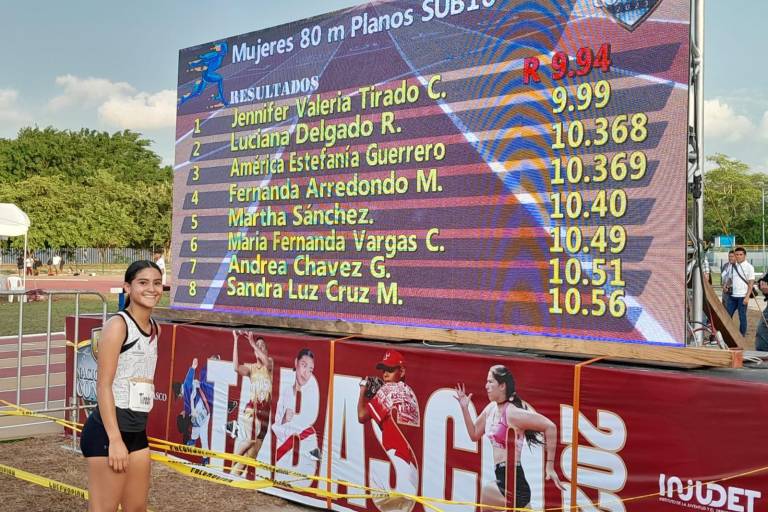 Jennifer Tirado Chavarín hace historia al romper récord en los Nacionales Conade