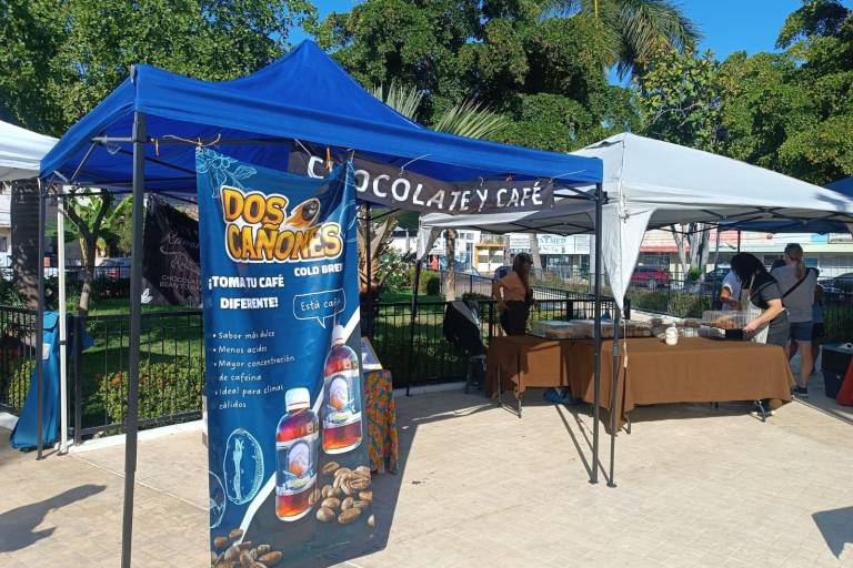 Disfrutan cientos de extranjeros del Mercado Orgánico de Mazatlán