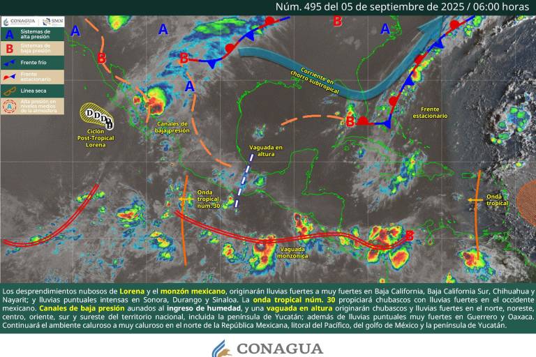 Suspenden clases en turno matutino en norte de Sinaloa por lluvias