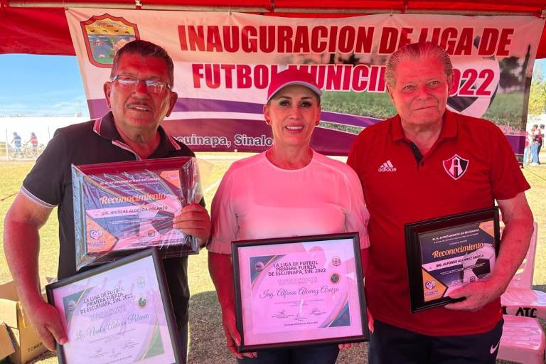 Histórica ceremonia de futbol en Escuinapa, cinco ligas son inauguradas