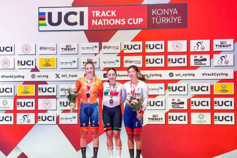 Yareli Acevedo da a México medalla de oro en Copa de Naciones de Ciclismo en Turquía