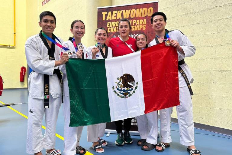 Parataekwondo regresa con 21 medallas de gira por Europa y Oceanía