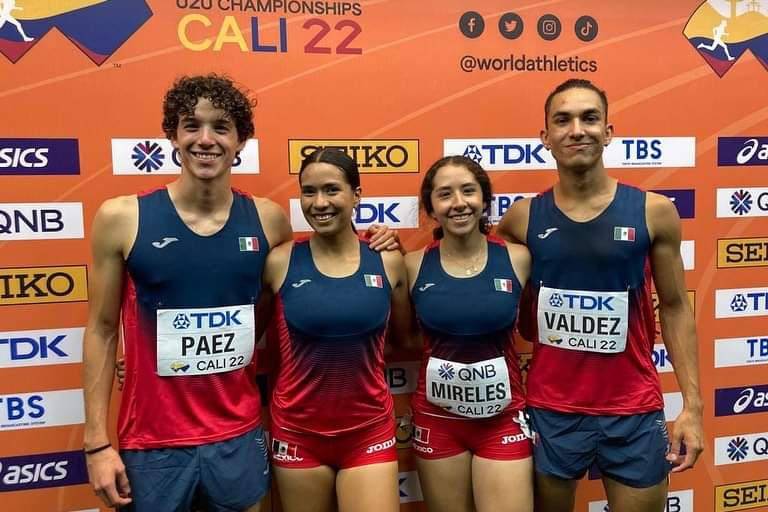 Establece mazatleco Gerónimo Páez récord mexicano con el relevo 4x400, en el Mundial de Atletismo Sub 20