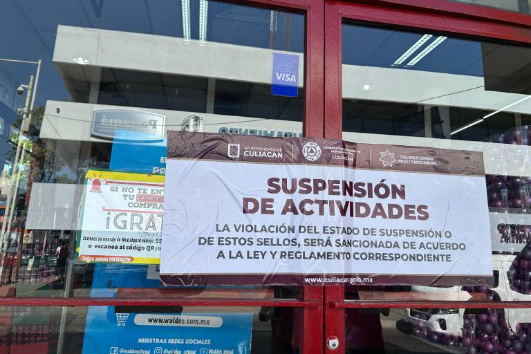Suspenden a sucursal de Waldo’s en el Centro de Culiacán por omisiones en normas de seguridad