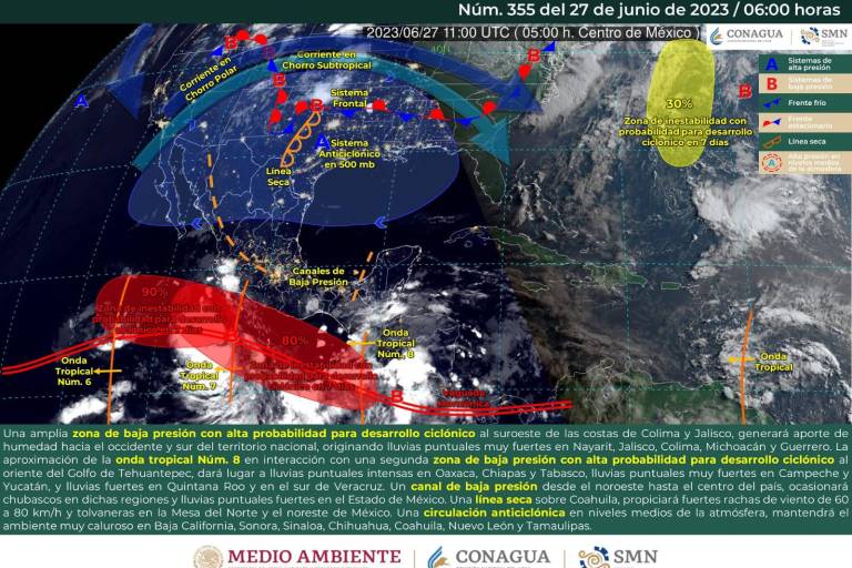 El calor se mantiene intenso en Sinaloa y las probabilidades de lluvias aún son bajas