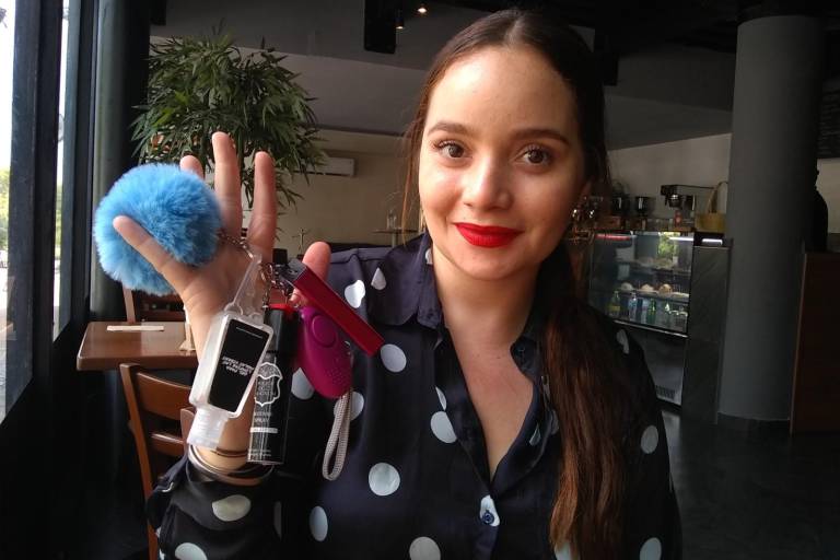 Ante la inseguridad que se vive en Culiacán, Desyreé Medina crea un kit para que mujeres se sientan seguras en las calles