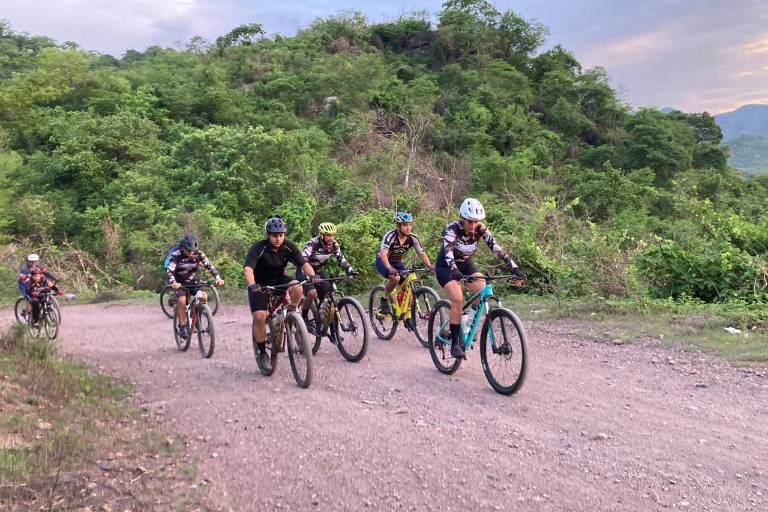Cumplen el reto de la Rodada Ciclista a El Camarón