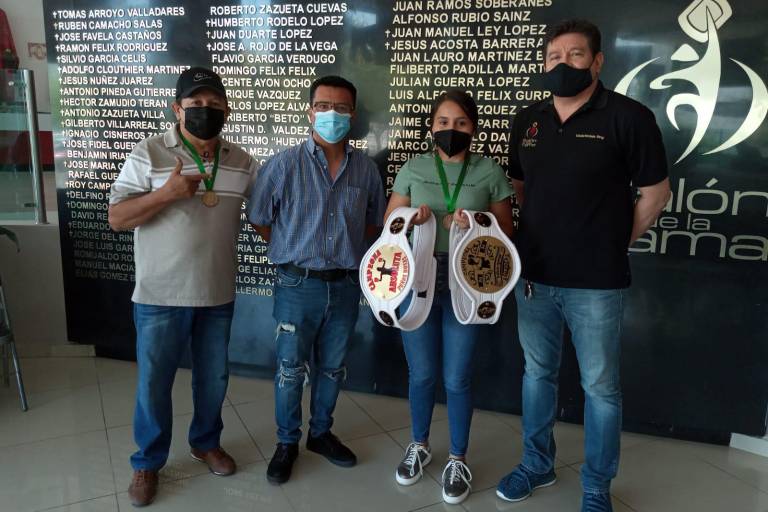 La boxeadora Dulce María García recibe apoyo