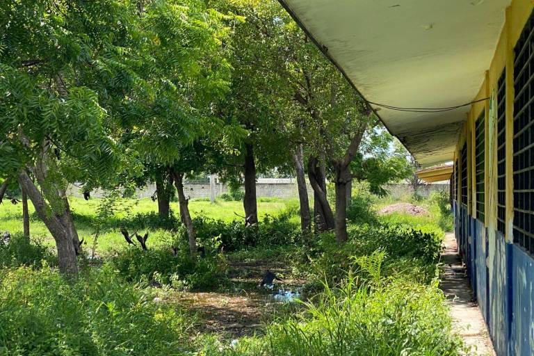 Piden intervención para resolver agua estancada en Secundaria SNTE de Escuinapa