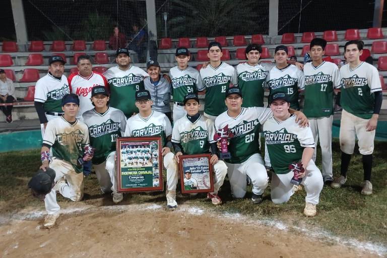 Ingeniería Carvajal es el rey de la Liga de Beisbol Nuevos Valores