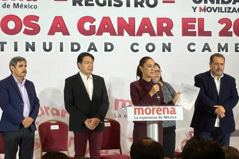 Presidenciables de Morena se registran como ‘delegados para la defensa de la transformación’