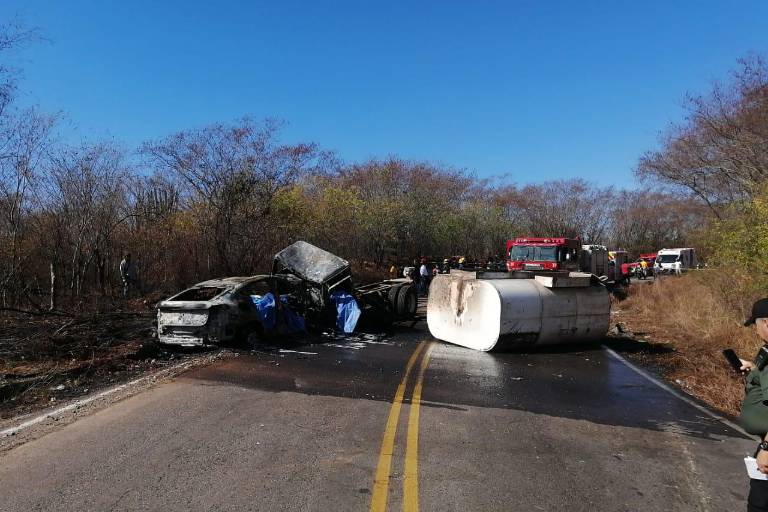 Mueren cinco en choque registrado en la carretera a Sanalona, en Culiacán