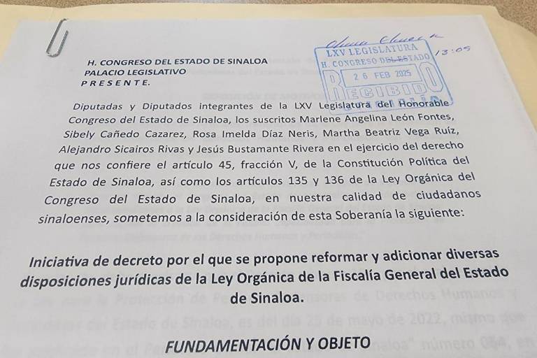 Avanza en el Congreso propuesta de Iniciativa Sinaloa para crear Fiscalía Especializada en Protección de Periodistas y Activistas