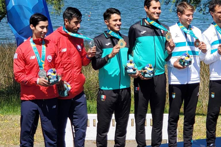 México consigue oro y bronce en remo, en Santiago 2023
