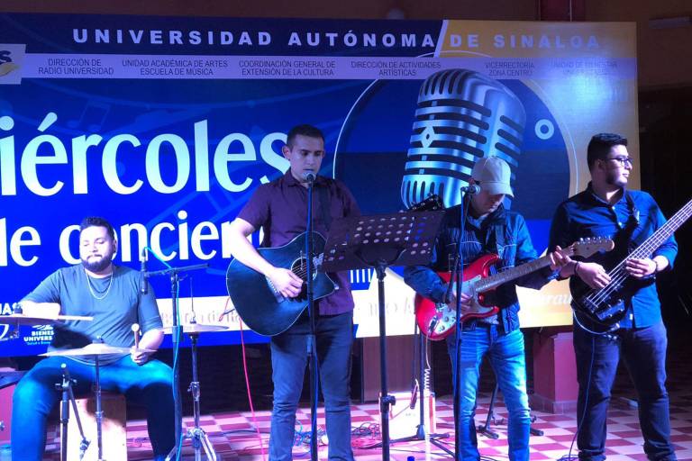 Comparte Cuarta Avenida desde rock y hasta regional mexicano en el Miércoles de Concierto de la UAS