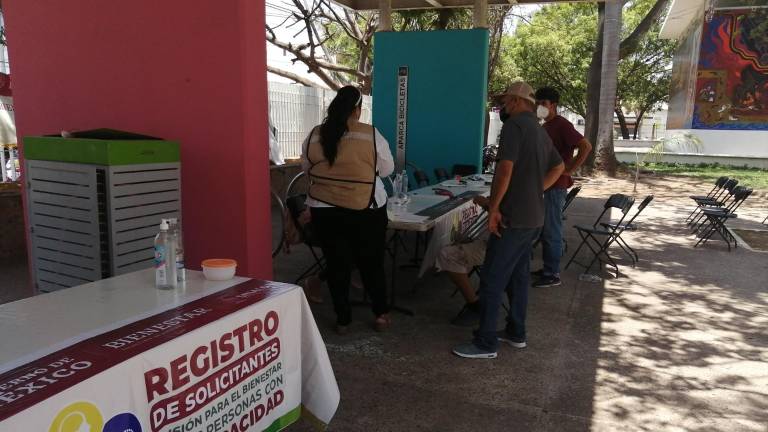 Algunos solicitantes no concluyeron el registro al no presentar el Certificado de Discapacidad.