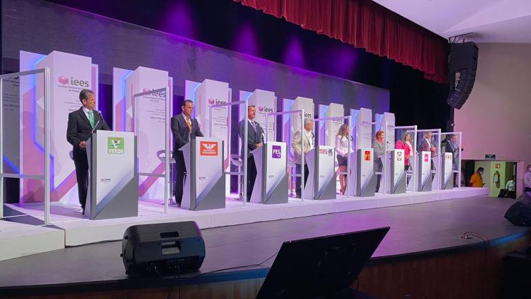 Debate entre candidatas y candidatos al Gobierno de Sinaloa.